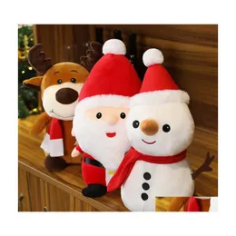 Christmas Decorations Party Plush Toy Cute Little Deer Doll Valentines Day Angel Dolls Slee Pillow Soft Stuffed Animals Soothing Gif Dh7Eh