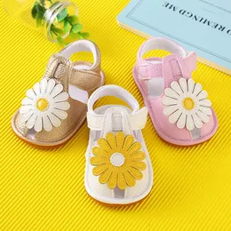 Primi camminatori Citgeett Estate 018M Neonato Bambino Ragazza Suola morbida Culla Bambino Principessa Sandali Scarpe primi camminatori fiore 230322