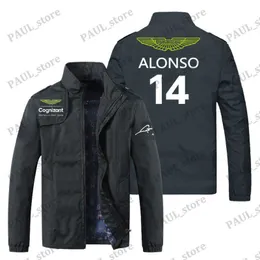 Herrjackor -Aston Martin F1 Herr- och kvinnorjacka Formel One Racing Jacket Alonso Fan Jacket Motorcykeljacka 2023032223H