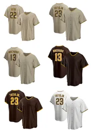 2023 Baseballtröjor 22 Soto 13 Machado 23 Trtisjr. Yakuda Local Online Store Fashion Cool Base Jersey Cool Base Wear 2 Bogaerts 9 Cronenworth 44 Musgrove Rabatt