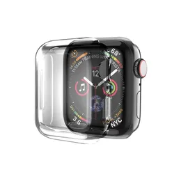 Obudowa dla Apple Watch IWatch Series 7 38 mm 40 mm 2021 NOWOŚĆ IWATCH 7 41 mm 45 mm w całej okrągłej obudowie ochronnej TPU HD Clear Ultra-Chat