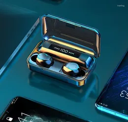 Generation 3 F9 TWS Drahtlose Bluetooth 5,0 Kopfhörer Touch Control Ohrhörer Headset 3500 mAh Power Bank VS B10 Für Smartphone