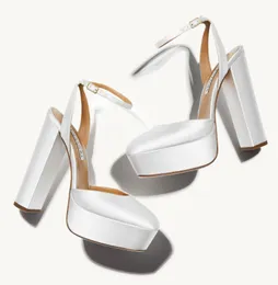 Wholesale - Theo Pump Sandals women strappy heels Stiletto Summer chunky High Heels Party Wedding Bridal