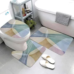 카펫 장미 금 반짝이 욕실 양탄자 세트 3 피스 대리석 테마 부드러운 비 슬립 욕조 매트 u 자형 둥근 화장실 바닥 양탄자 욕조