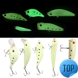 1 Pcs Tutto il Corpo Luminoso Piccolo Uomo Grasso/Matita/VIB/Mino/Boba Esca Dura 3D Esca Luminosa artificiale Hard Bend Bait