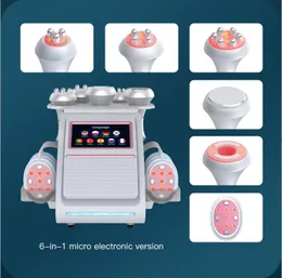 NY 6 IN1 80K Ultraljud Body Shaping Machine Lipo Cavitation Laser Vacuum RF Wrinkle Removal Skin Drawing Beauty Machine