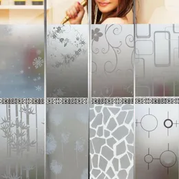 Wall Stickers 45x200cm Waterproof Glass Frosted Opaque Bathroom Home Decor Self Bedroom Living Room Window Privacy Protection Decal