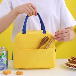 Borse portaoggetti Borsa tote Bento per cartoni animati Borsa per pranzo portatile carina e alla moda Borsa isolante in tela Sottovuoto