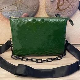 3A łańcuchowa torebka torebka na ramię torba crossbody hobo pachowca bagietka 57790 woreczka szerokie paski wytłaczanie liter mody Wysokiej jakości torebki wymienne