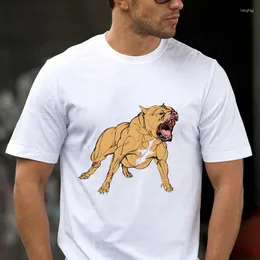 Męskie koszule T FINDYA 50580# gniewna koszulka pitbull Tshirt TOP TEE Summer Fashion Cool O Neck krótkie rękaw