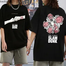 Herr t-shirts nya anime den första slam dunk trycker t-shirt män t-shirts korta ärmar casual streetwear tops w0322