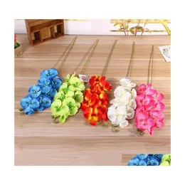 Decorative Flowers Wreaths Moth Orc Artificial For Wedding Party Simation Fake Flower Home Desktop Decorations Plants Many Colors Dhoaf