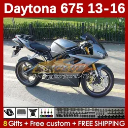 Daytona için Moto Fairings 675 675 675 2013-2016 Bodywork Daytona675 Bodys 166no.31 Silyvy Stock Daytona 675 R 13 14 15 16 2013 2014 2015 2016 OEM Motosiklet Kaplama Kiti