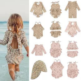 Clothing Sets Brand Baby Girls Swimming Suit Wear Flower Children Kawaii BC Mr TAO Clothes Kids SwimWears Sister Brother Matching 18M9T 230322