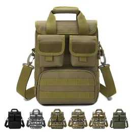 Utomhuspåsar män militär taktisk väska molle messenger axel vattentät manlig kamouflage enkelbälte säck handväskor