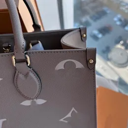 Axel kvinnor designer väskor totes präglad blomma onthego gm mm läder shopping handväska handväska kvinnlig ryggsäck