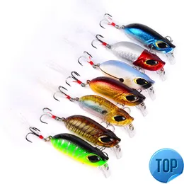 1pcs 5.5cm8.2g سحر الصيد الصلب غرق jerkbait vib rattlin hook wobblers deep الغار