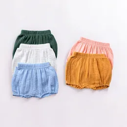 Baby Short Girl Boy Summer Pants For Toddler Barn barn Blomma Plain Cotton Solid Casual Clothing Shorts 2006