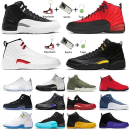 2023 Jumpman 12 Basketball Shoes Top quality White Taxi 12s Sneakers FIBA Trainers Red Sports Playoffs Royalty Black Twist Flu Game University Gold Dark