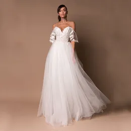 Wedding Dress Other Dresses Off The Shoulder Tulle Bridal Gowns Lace Princess Backless Boho 2023 Vestidos De Novia Beach Brides GownOther