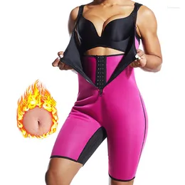 Shapers femininos 2023 Mulheres modelador de corpo inteiro esporte sauna suor Sweats Arnear neoprene Perda de peso Shapewear Cister Bodysuit de treinador
