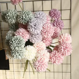 Flores decorativas grinaldas de dente -de -leão simulação de bola de flor
