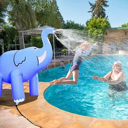 US Stock Inflatable Water Sprinkler Elephant Outdoor Patio Summer Pool Party Water Toys for Backyard Use BJGLLGJZSX