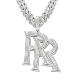 Designersmycken Hotsäljande halsband Silver 925 Vvs Moissanite Diamond Hip Hop Ice Out Mäns personliga lyxsmyckens hänge
