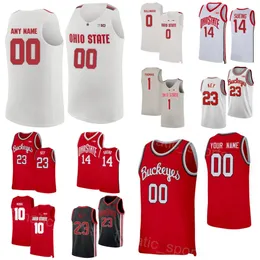 Ohio State Buckeyes Basketball Jersey College 10 LaQuinton Ross 1 Deshaun Thomas 0 Jared Sullinger 11 Jerry Lucas 34 Kaleb Wesson NCAA Stitched Man Woman Youth