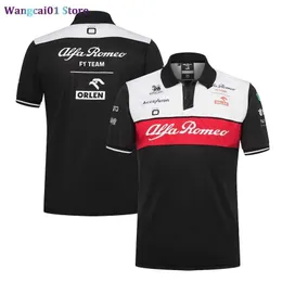 wangcai01 Men's Polos The new 2022 Alfa Romeo F1 Team ORN Team Polo men's summer sports cross-country motorcyc Polo shirt 0323H23