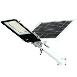 500W Solar Street Lights Dış Mekan Geride Gürültüye Dawn Solar Led Dış Mekan Işığı Uzaktan Kumanda 6500K Güvenlik Led Taşkın Işık Yard Garden Street Oyun Alanları Crestech