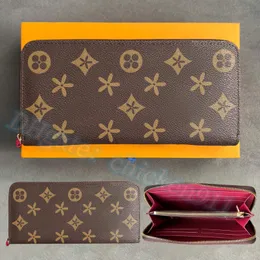Yüksek kaliteli Çanta M42616 N61264 Clemence Zippy cüzdan Erkek anahtar çantası kart sahibi Kadın Tasarımcı cüzdanları çiçek Kabartmalı kart sahipleri Lüks Madeni para cüzdanları Tote çanta