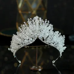 Wedding Hair Jewelry beaded crown headdress bridal wedding dress with baroque atmosphere banquet birthday crown wholesale 230323