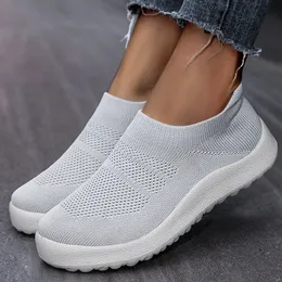 Dress Shoe Sneakers Socks Sports For Breathable Casual Sneaker Slip On Flat Zapatillas Mujer Tennis 230322