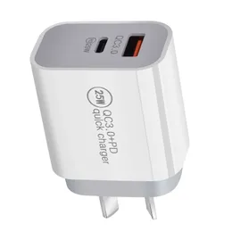 25W AU PD Charger Certified Adapter PPS Protocol US Standard Dual PD Charger