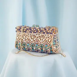 Sacos de noite Xiyuan mulheres strass bolsa de embreagem vermelho minaudiere saco para festa de casamento cristal sacos de noite bolsa nupcial embreagens saco senhora 230323