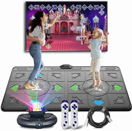 TV PC için Dans Paspasaları Oyunu Çift Aile Sporları Algılama Slip Olmayan Müzik Fitness Halı Halesi Çocuklar İçin Yetişkinler