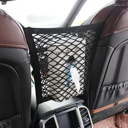 Organizador de carros 30 25 cm de armazenamento de armazenamento de armazenamento malha de malha de malha entre o bolso do porta -bagagens para estilos de veículos automáticos