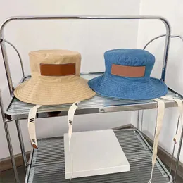 Wide Brim Hats Canvas Fabric Bucket Hat Fashion Trend Lace Up Fisherman Hat Men and Women Summer Outdoor Leisure Sunshade Hat Beach Hat YF0592 G230323