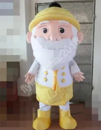 Il nuovo costume della mascotte del nonno adulto personalizza il personaggio del tema anime dei cartoni animati Costumi di compleanno di Natale per adulti