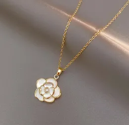 High Quality Fashion Necklace Trendy camellia Necklace Luxury Beautiful Necklace For Women Jewelry Accessories Wedding Gift