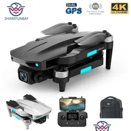 Electric/RC Aircraft L700 Pro GPS DRONE 4K Professional Dual HD Camera FPV 1.2km Aerial Pography Brushless Motor Foldable foldcopter DHM8D