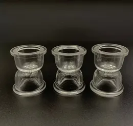 Partihandel rörglasskärmskål för silikonrör honungskaka glas maträtt för skedrör högt borosilikat glas mesh skål rökning tillbehör