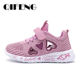 First Walkers Girls Casual Shoes Light Mesh Sneakers Kids Summer Children Autumn Tenis Cute Sport Cartoon Female Running Sock Footwear 8 230323