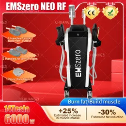 RF-utrustning DLS-EMSLIM 14 Tesla Emszero Neo RF Nova Hi-EMT-maskin med stimulering Radiofrekvenshandtag Option Roller Massage