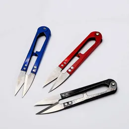 ZtDpLsd Pcs New Useful Stainless Steel Stitch UShape Use Scissors Cut Fishing Line Trimming Nipper Essential Cross Accessories