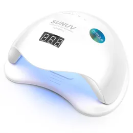 Nageldrogers Sunuv Sun5 Plus 48W UV LED Nail Lamp Dryer voor gel nagellak uitharding manicure pedicure 230323