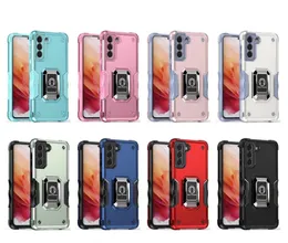 Samsung S23 Plus S22 Ultra S21 A34 A54 A14 A72 A33 A53 A73 A13 5G iPhone 14 Pro Max 13 Armor Kickstand Drop-Resistant Cover Cave Caseケースのハイブリッドアーマー電話ケースケース