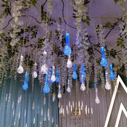 decorazione LED acrilico Drop bubble lampada a sospensione per decorazioni di nozze Puntelli di nozze appesi CrescentWedding Party discoteca Decorazione sfondo chiaro per palcoscenico imake706