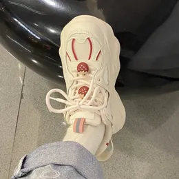 Klädskor Shanpa Kawaii Strawberry Vulcanized for Women Korean Fashion Thick Sole Sneakers Zapatillas Mujer 230322